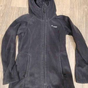 Woman's Columbia Black Fleece Extended Hem  Size Small